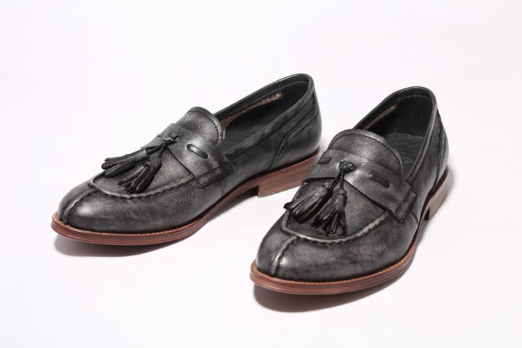 モカシン ローファー 飾り房付き職人仕立てモカシン