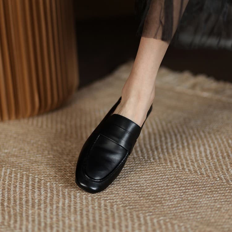モカシン ローファー 上質レザーモカシン